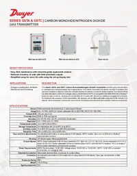 Thumbnail of document Data Sheet - GSTA/GSTC Carbon Monixide/Nitrogen Dioxide Gas Transmitter